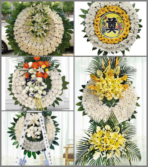 山西长治平顺县北社乡东青北村花圈速递